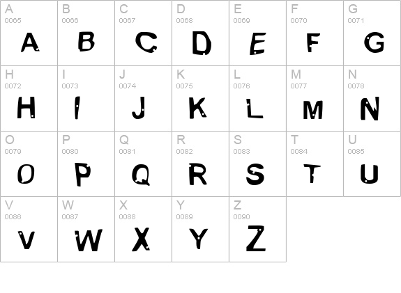 Alien MarksmanRegular uppercase A-Z preview