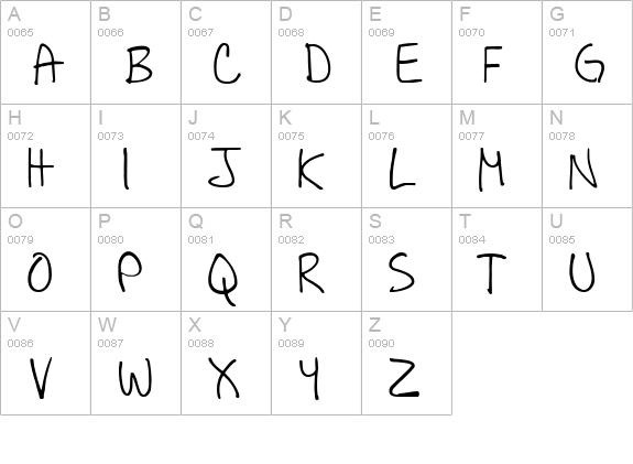 All Caps uppercase A-Z preview