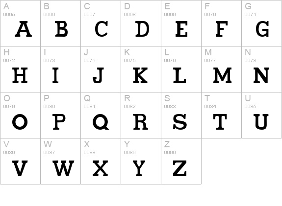 All star uppercase A-Z preview