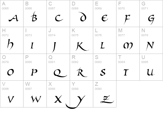 Allembertâ„¢ uppercase A-Z preview