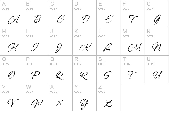 AllisonROB uppercase A-Z preview