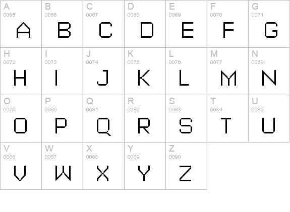 Alloy ExtraLight uppercase A-Z preview