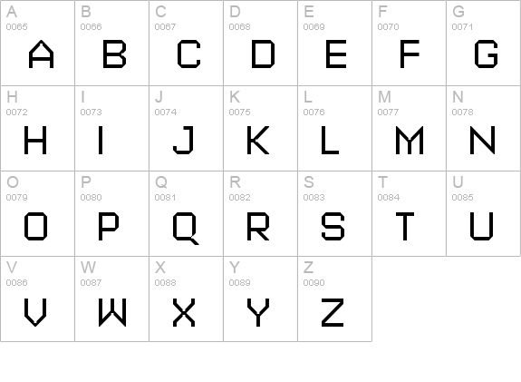 Alloy Light uppercase A-Z preview