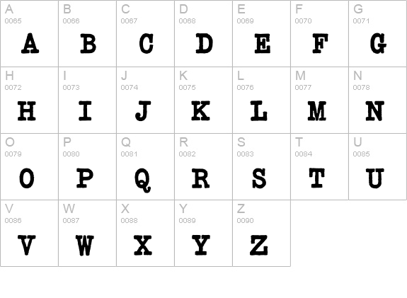 AllureBoldAltSpace uppercase A-Z preview