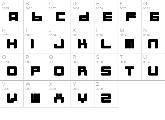 Almanaque Normal uppercase A-Z preview