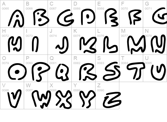 Almost Outlines
 uppercase A-Z preview