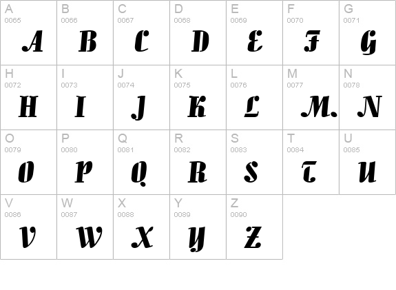 Aloe Extended Normal uppercase A-Z preview