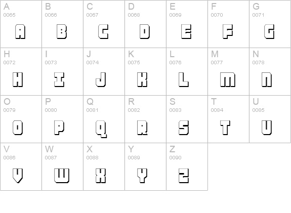 Alpha Taurus 3D uppercase A-Z preview