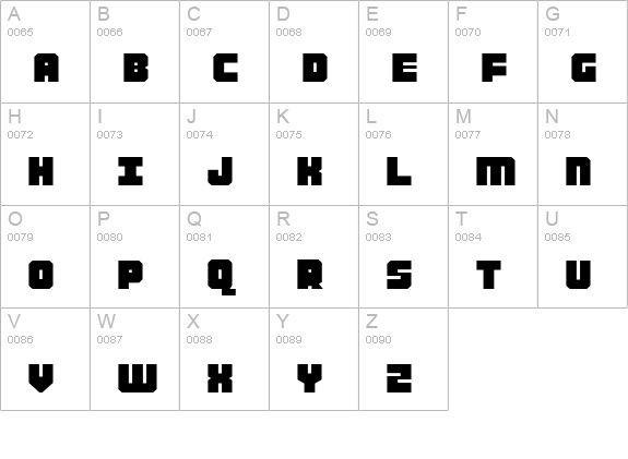 Alpha Taurus Expanded uppercase A-Z preview