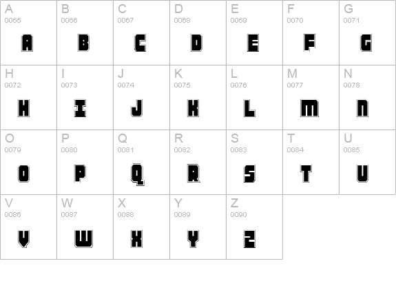 Alpha Taurus Pro uppercase A-Z preview