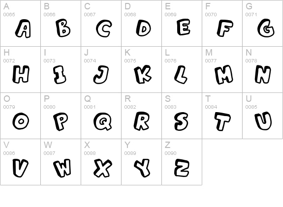 Alphabet Souplings
 uppercase A-Z preview