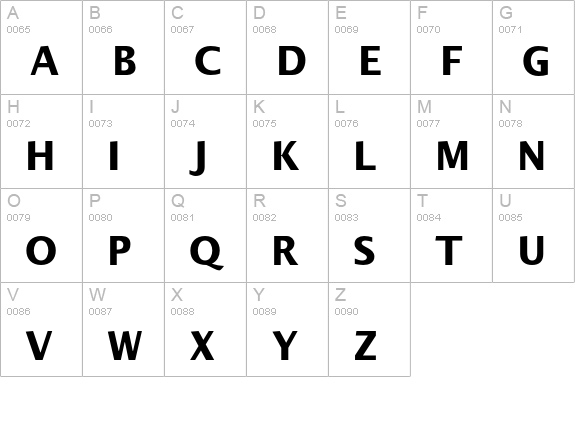 Alphabet2-Bold uppercase A-Z preview