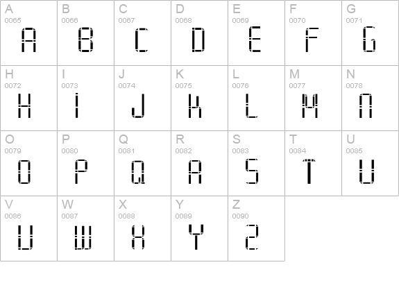 Alphabet_2 uppercase A-Z preview