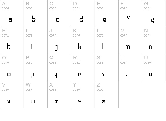Alphabeta uppercase A-Z preview