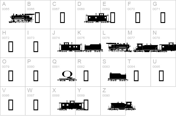 AlphabetTrain uppercase A-Z preview