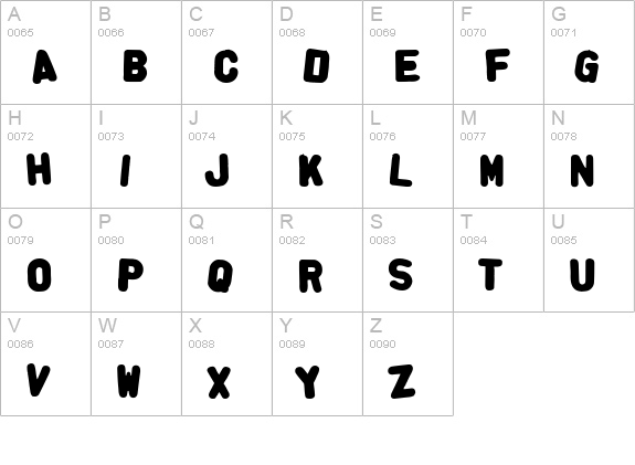AlphaFridgeMagnets  uppercase A-Z preview