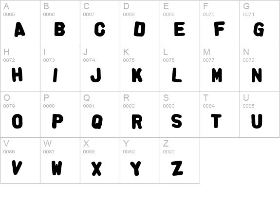 AlphaFridgeMagnetsAllCap uppercase A-Z preview