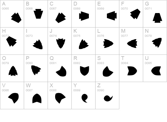 AltemusBordersOne uppercase A-Z preview