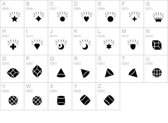 AltemusCuts uppercase A-Z preview