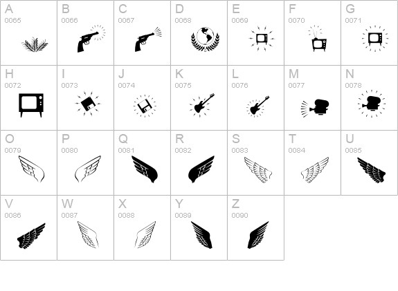 AltemusCutsThree uppercase A-Z preview