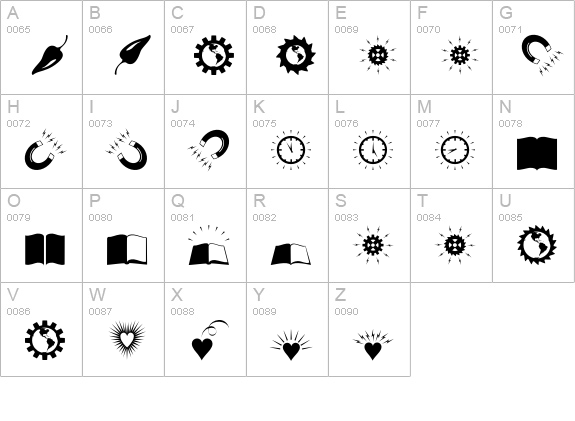 AltemusCutsTwo uppercase A-Z preview