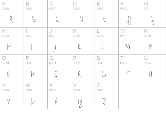 Always Forever uppercase A-Z preview