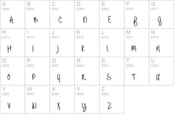 Always Forever Bold uppercase A-Z preview