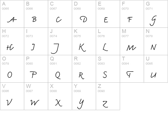 Amadeo Std uppercase A-Z preview