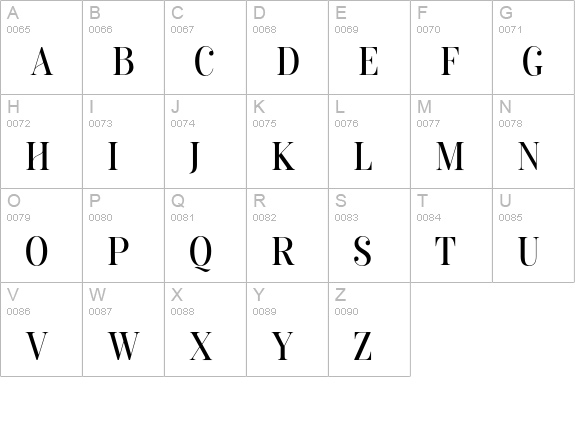 amaris uppercase A-Z preview