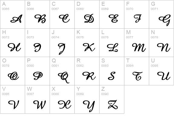 Amaze Bold uppercase A-Z preview