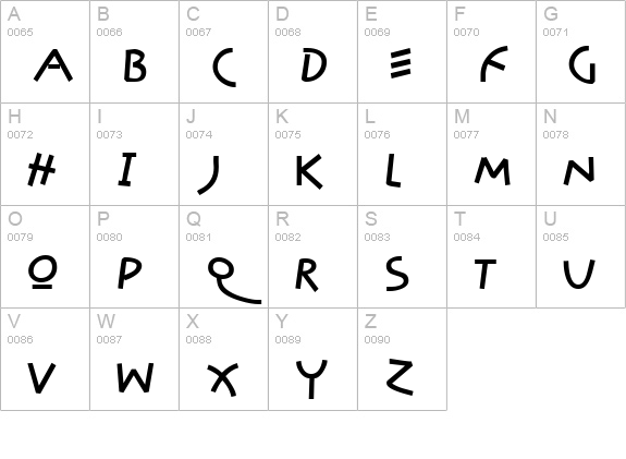 Amazon uppercase A-Z preview