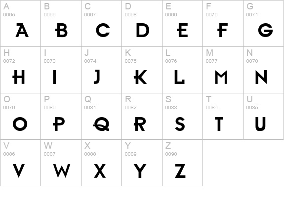 Ambient Medium uppercase A-Z preview
