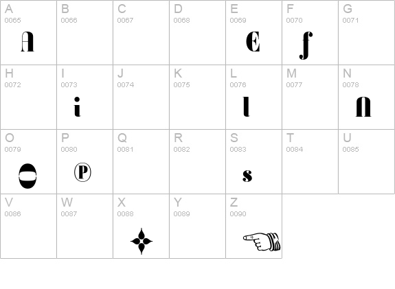 Ambroise Firmin Alternates Black uppercase A-Z preview