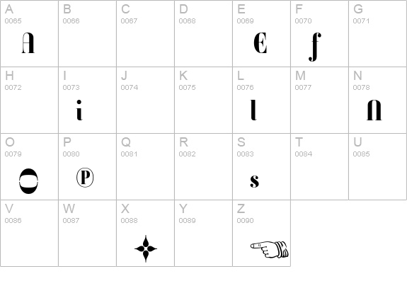 Ambroise Firmin Alternates Bold uppercase A-Z preview