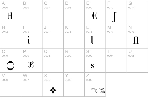 Ambroise Firmin Alternates Demi uppercase A-Z preview