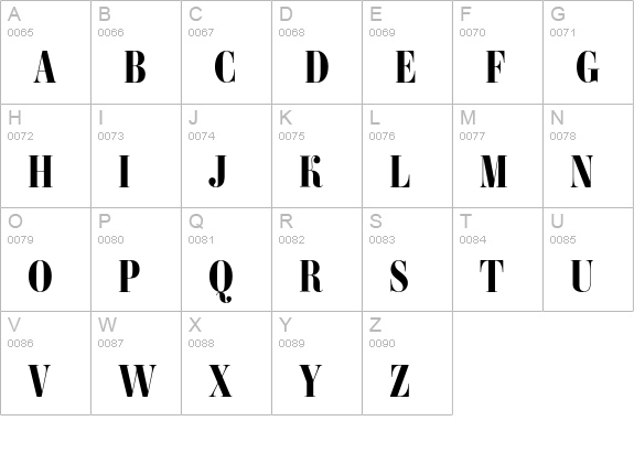 Ambroise Firmin Bold uppercase A-Z preview