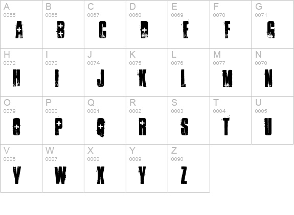 ambulance shotgun uppercase A-Z preview