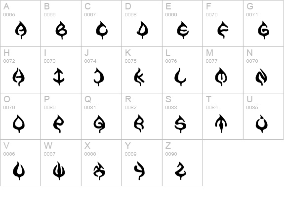 AME- uppercase A-Z preview
