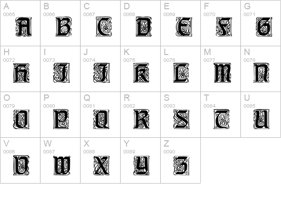 AmedicusCapsSSK uppercase A-Z preview