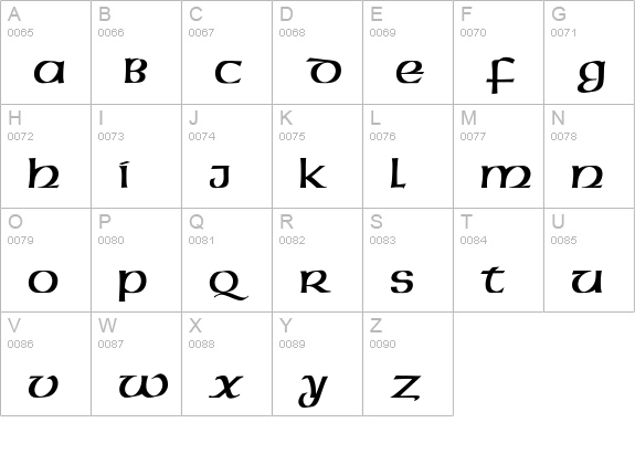 American-Americ-Normal uppercase A-Z preview