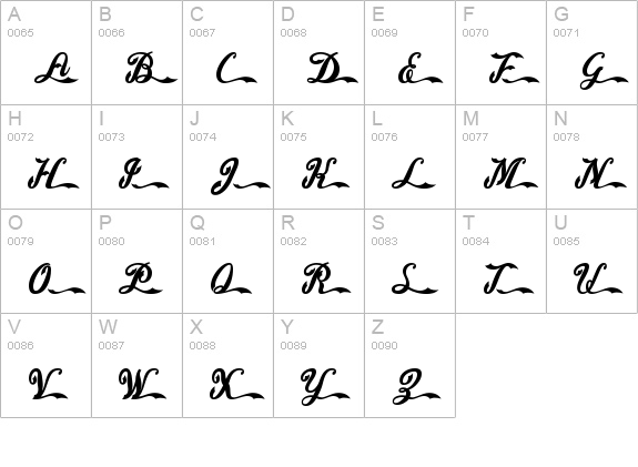 American Pop One uppercase A-Z preview