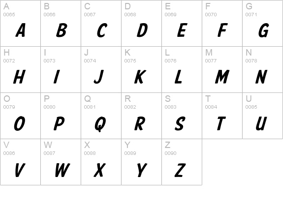 American Purpose Casual 02 uppercase A-Z preview