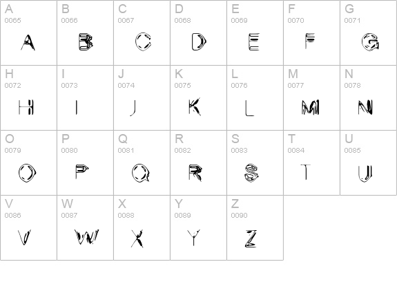 Amphora uppercase A-Z preview