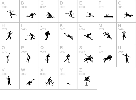 AMURfont Regular uppercase A-Z preview