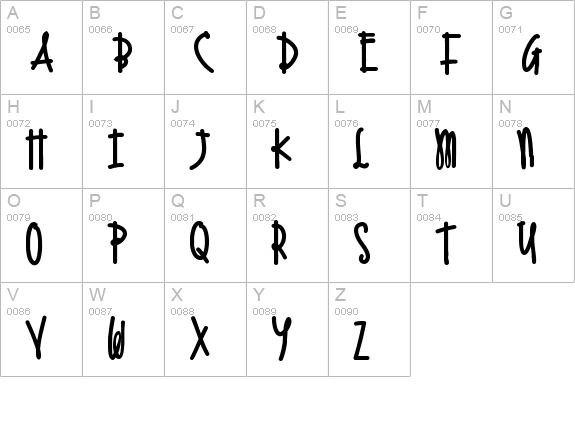 An Accidental Kiss uppercase A-Z preview