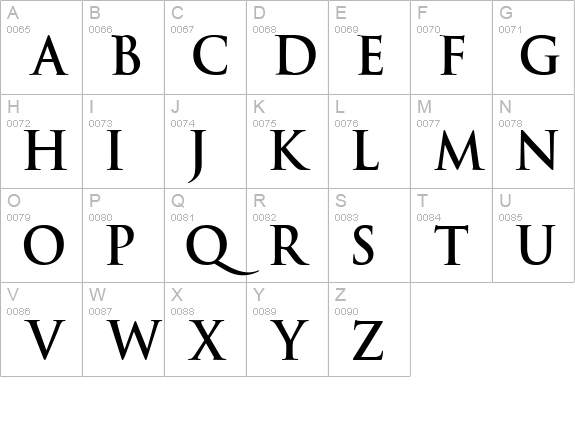 An Unfortunate Event DeWarped uppercase A-Z preview