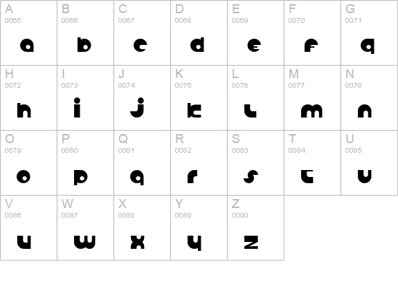 Anabolic Spheroid uppercase A-Z preview