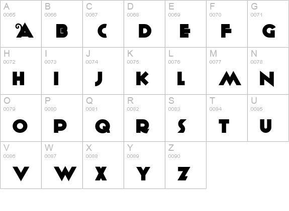 Anagram uppercase A-Z preview
