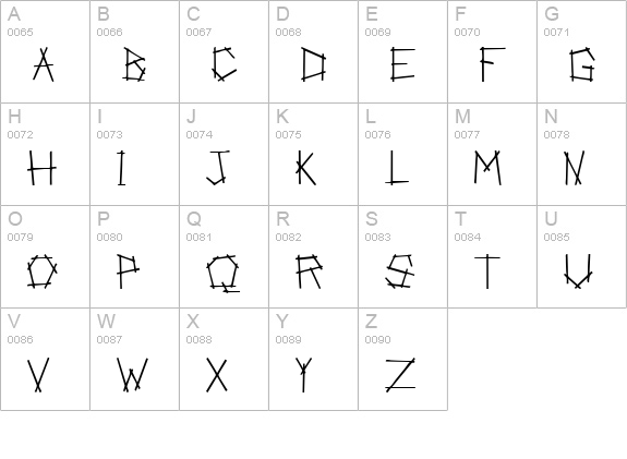 Anarchist Bible uppercase A-Z preview