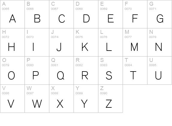 Ancona-Light-Regular uppercase A-Z preview